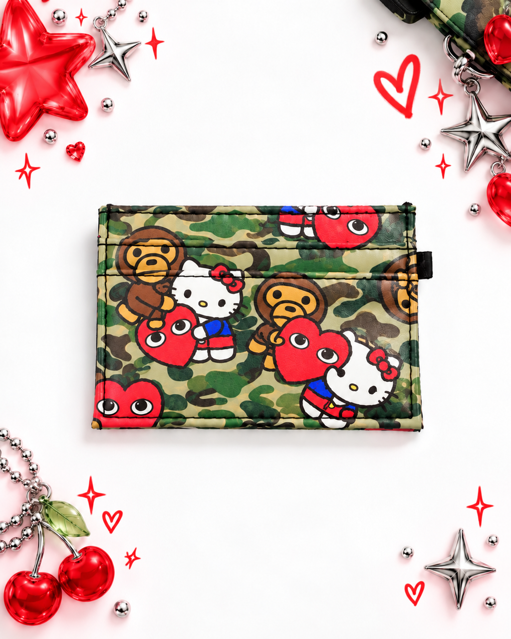 Love Struck Camo Card Wallet 🍒
