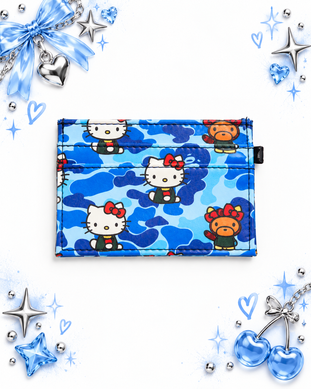 Blue Camo Cutie Card Wallet 🦋