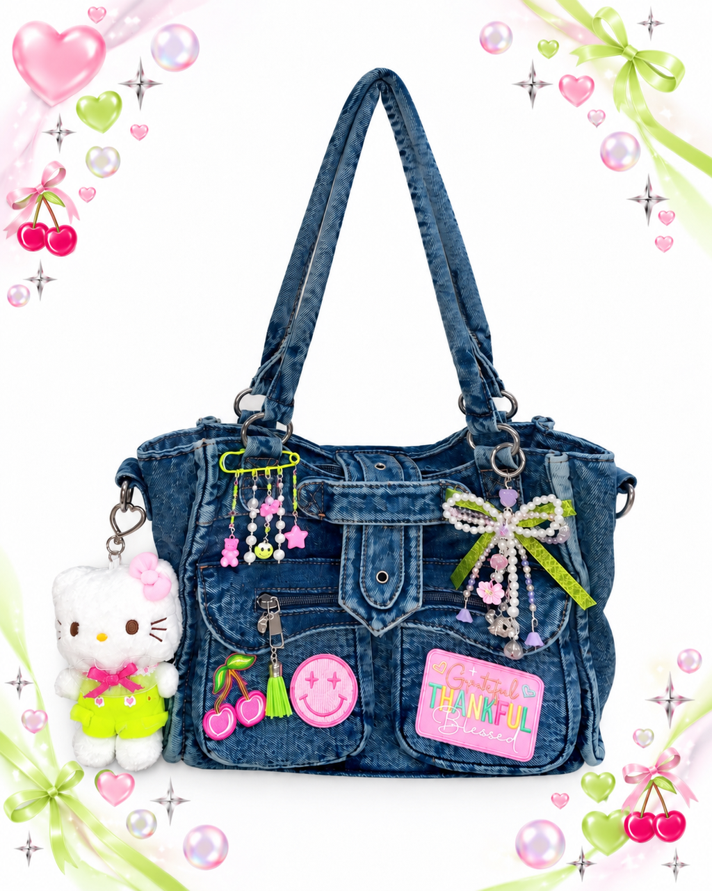 Lucky Girl Denim Bag 🍀