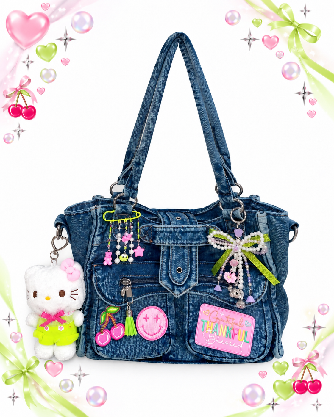 Lucky Girl Denim Bag 🍀